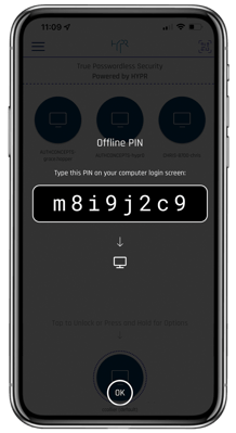 Offline PIN on Phone