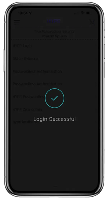 HYPR Mobile iPhone Login Successful