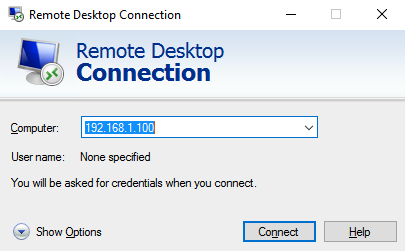 RDP Connect To